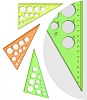 Треугольник с окружностями 19см 30* Neon Cristal ассорти Cтамм ТК110