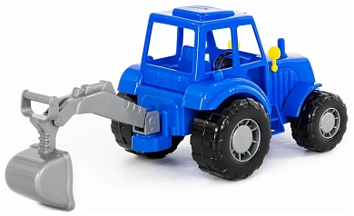 Трактор Мастер с лопатой (синий) 84873